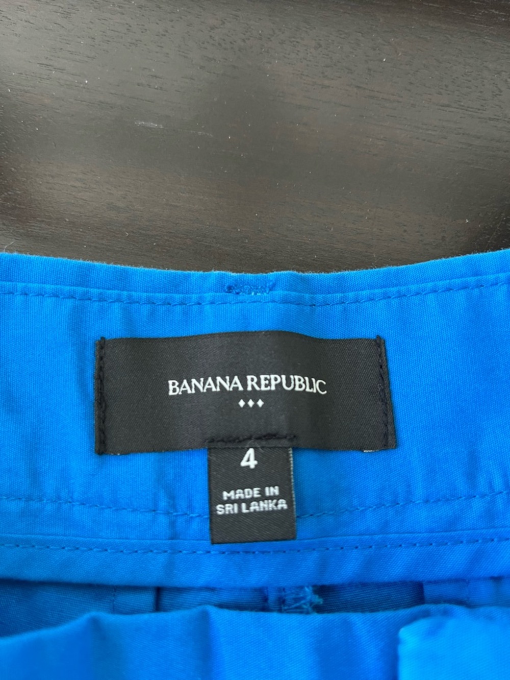 Banana Republic Bright Blue High-Waist Pleated Shorts - Picture 4 of 5